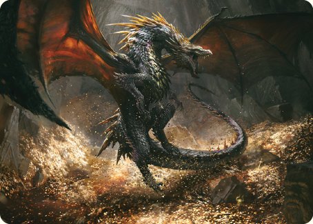 Cavern-Hoard Dragon Art Card [The Lord of the Rings: Tales of Middle-earth Art Series] | Play N Trade Winnipeg