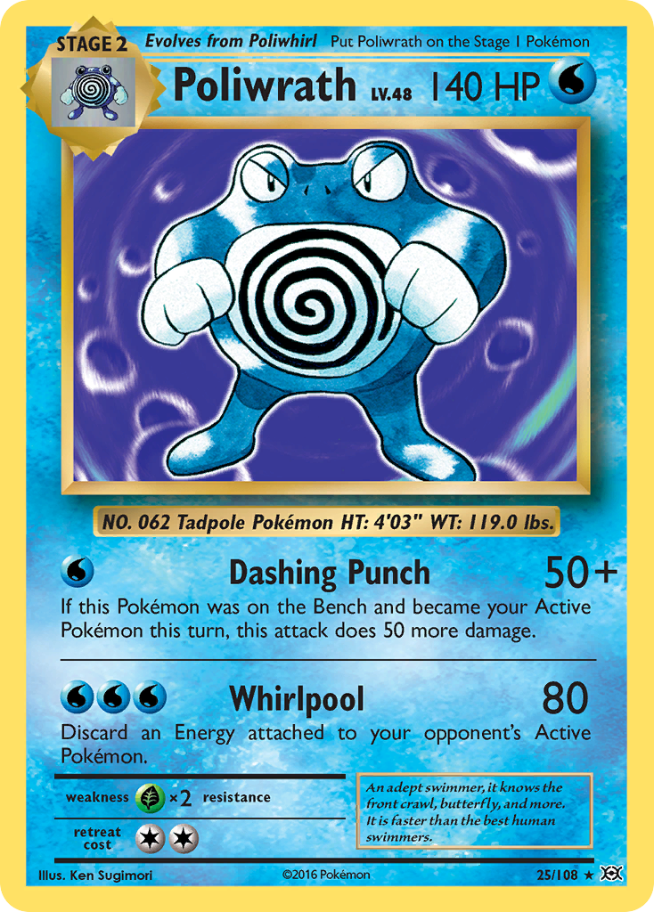 Poliwrath (25/108) [XY: Evolutions] | Play N Trade Winnipeg