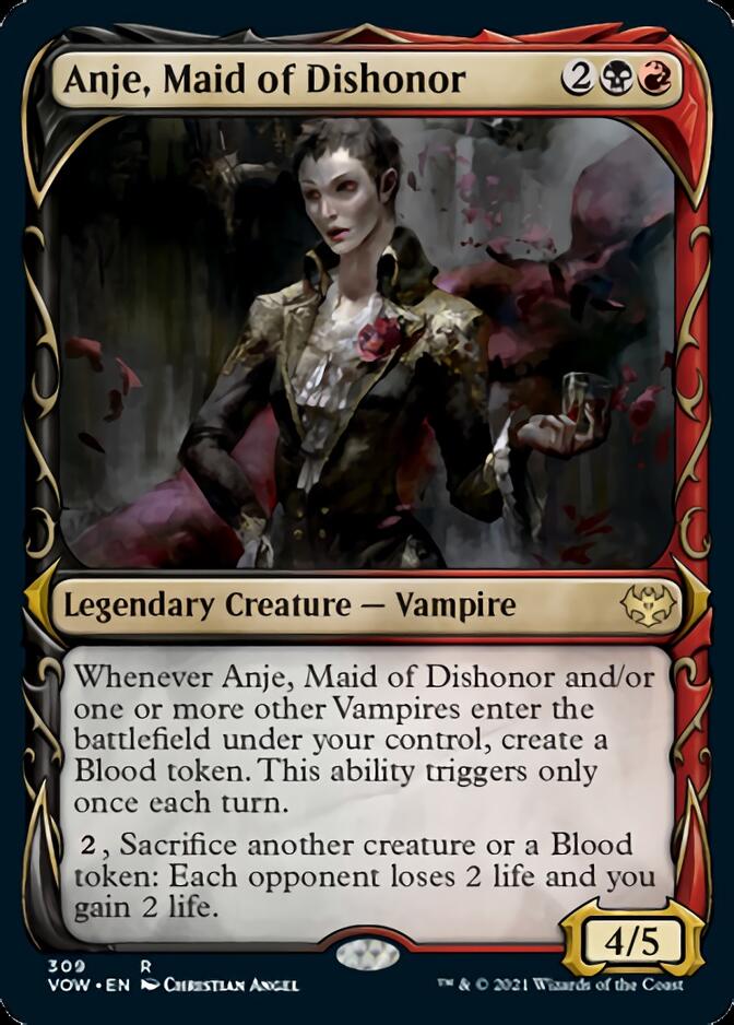 Anje, Maid of Dishonor (Showcase Fang Frame) [Innistrad: Crimson Vow] | Play N Trade Winnipeg