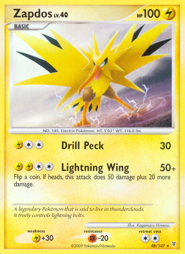 Zapdos (48/147) [Platinum: Supreme Victors] | Play N Trade Winnipeg