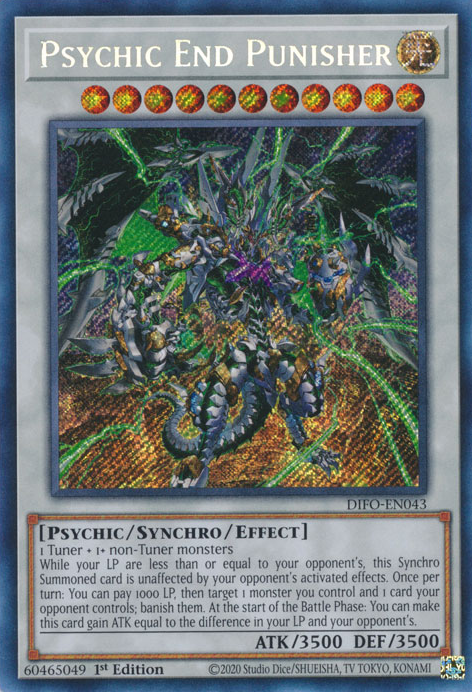 Psychic End Punisher [DIFO-EN043] Secret Rare | Play N Trade Winnipeg