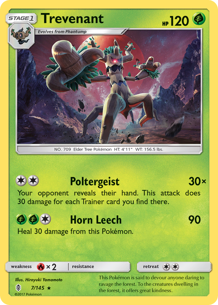 Trevenant (7/145) [Sun & Moon: Guardians Rising] | Play N Trade Winnipeg