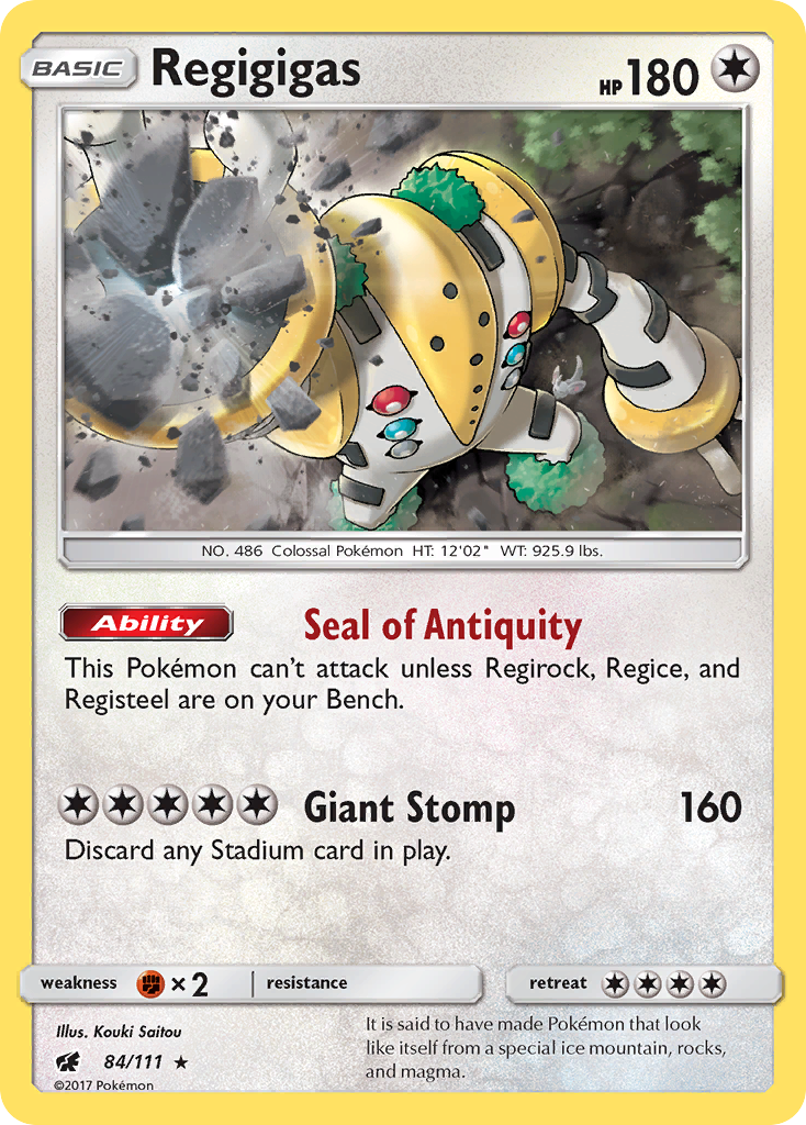 Regigigas (84/111) [Sun & Moon: Crimson Invasion] | Play N Trade Winnipeg