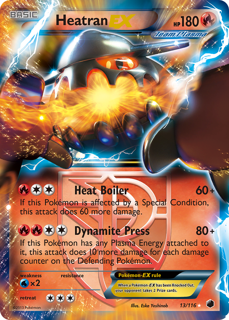 Heatran EX (13/116) [Black & White: Plasma Freeze] | Play N Trade Winnipeg