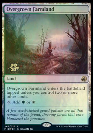 Overgrown Farmland [Innistrad: Midnight Hunt Prerelease Promos] | Play N Trade Winnipeg