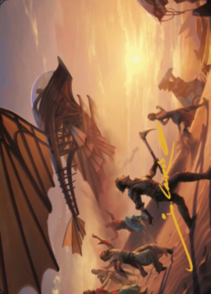 Take Flight Art Card (Gold-Stamped Signature) [The Brothers' War Art Series] | Play N Trade Winnipeg