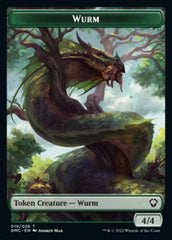 Soldier // Wurm Double-sided Token [Dominaria United Tokens] | Play N Trade Winnipeg