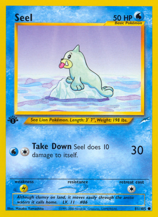 Seel (81/105) [Neo Destiny 1st Edition] | Play N Trade Winnipeg