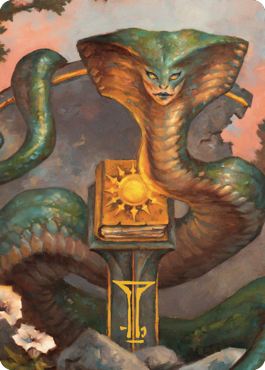 Guardian Naga Art Card (Gold-Stamped Signature) [Commander Legends: Battle for Baldur's Gate Art Series] | Play N Trade Winnipeg