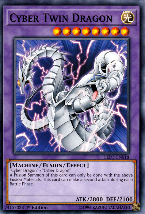 Cyber Twin Dragon [LED3-EN018] Common | Play N Trade Winnipeg