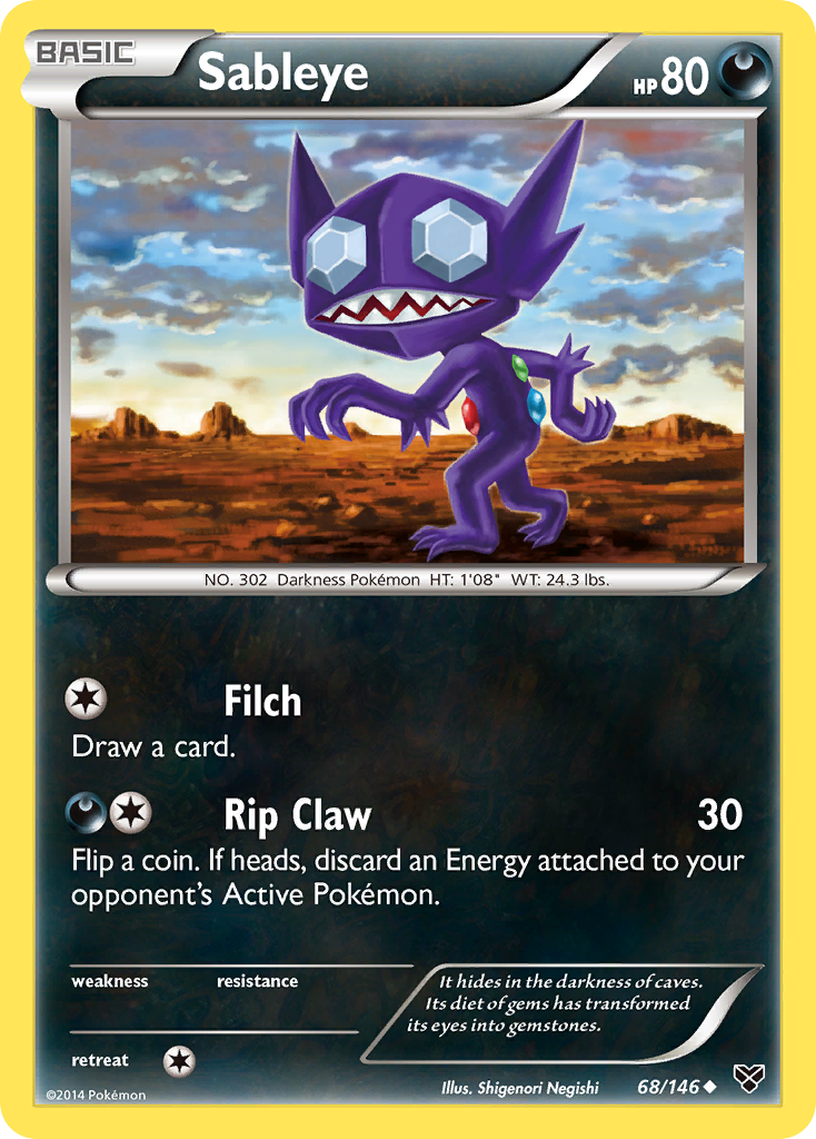 Sableye (68/146) [XY: Base Set] | Play N Trade Winnipeg