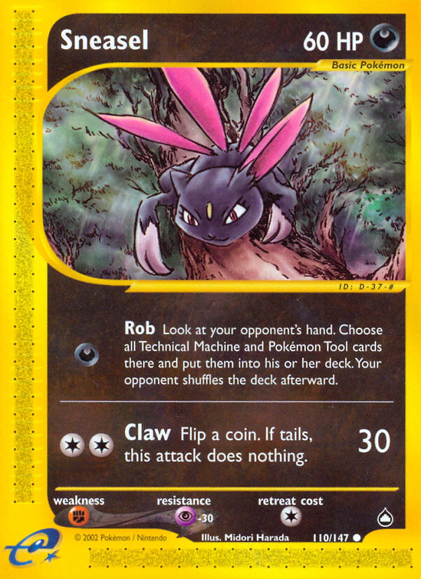 Sneasel (110/147) [Aquapolis] | Play N Trade Winnipeg