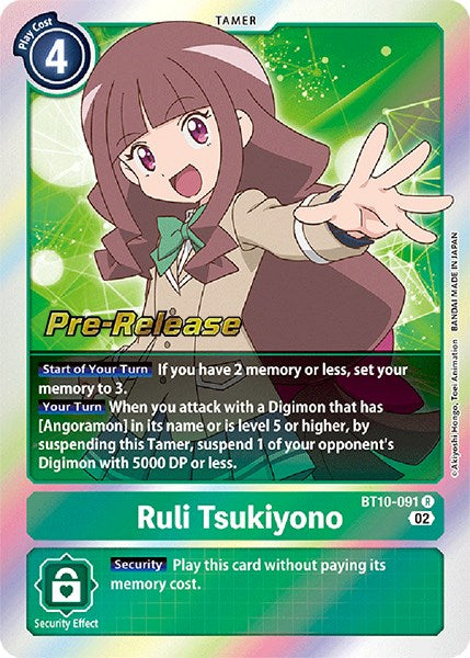Ruli Tsukiyono [BT10-091] [Xros Encounter Pre-Release Cards] | Play N Trade Winnipeg