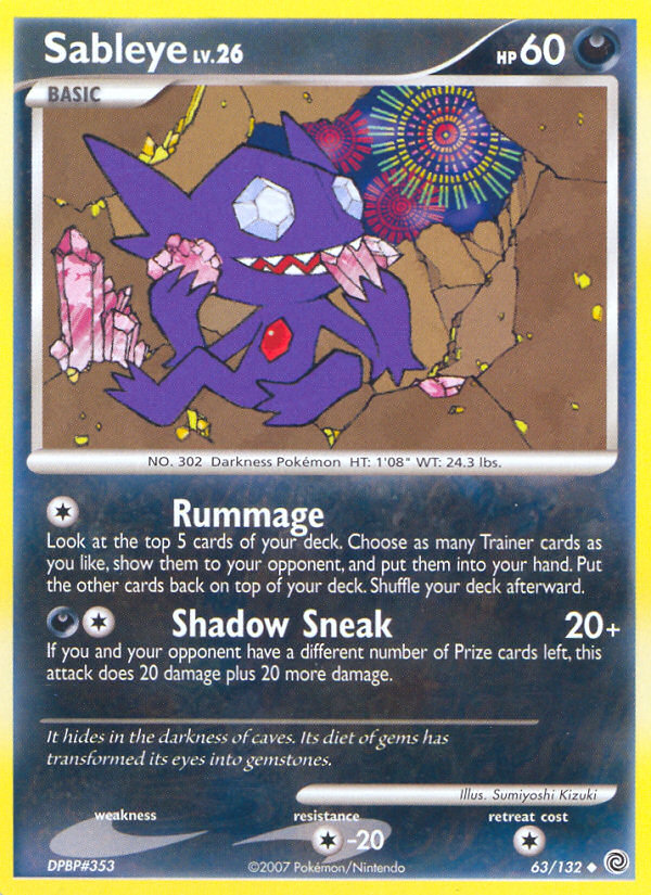 Sableye (63/132) [Diamond & Pearl: Secret Wonders] | Play N Trade Winnipeg