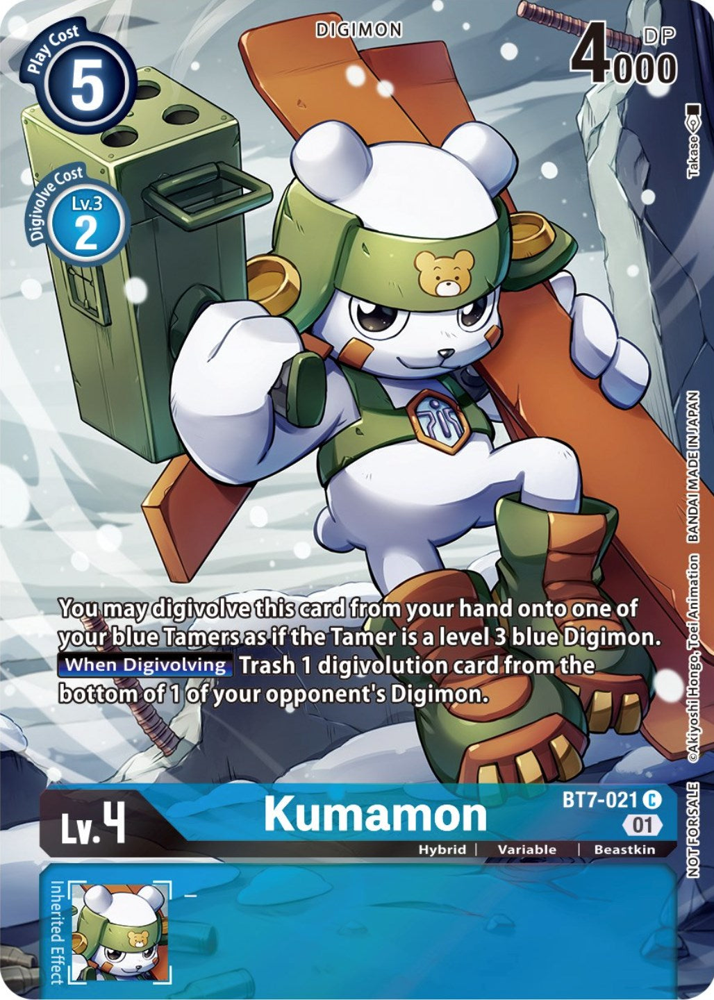 Kumamon [BT7-021] (2nd Anniversary Frontier Card) [Next Adventure Promos] | Play N Trade Winnipeg