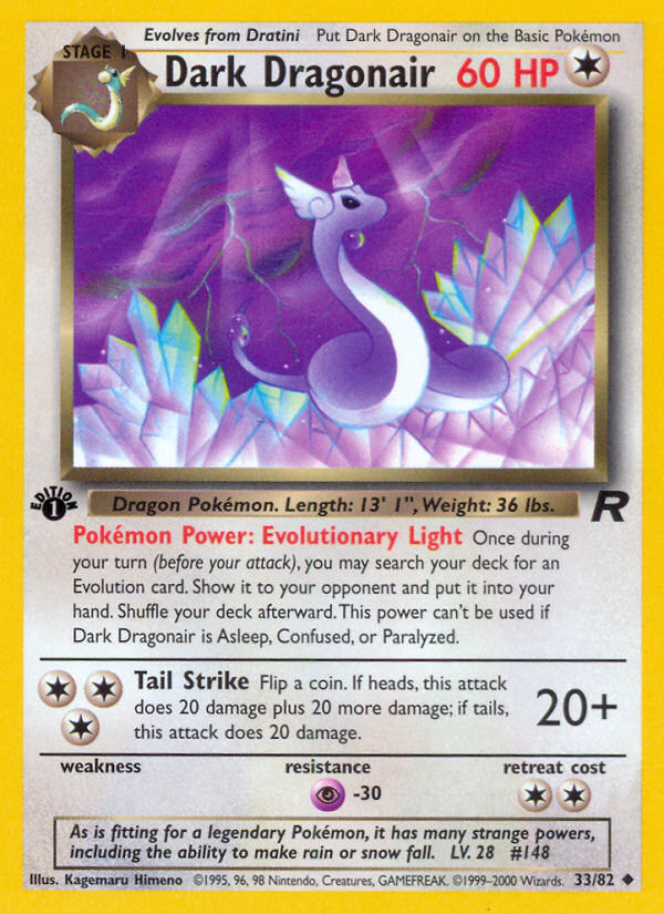 Dark Dragonair (33/82) [Team Rocket 1st Edition] | Play N Trade Winnipeg