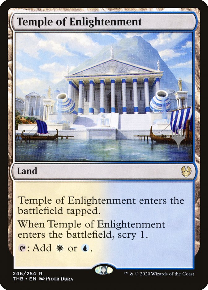 Temple of Enlightenment (Promo Pack) [Theros Beyond Death Promos] | Play N Trade Winnipeg
