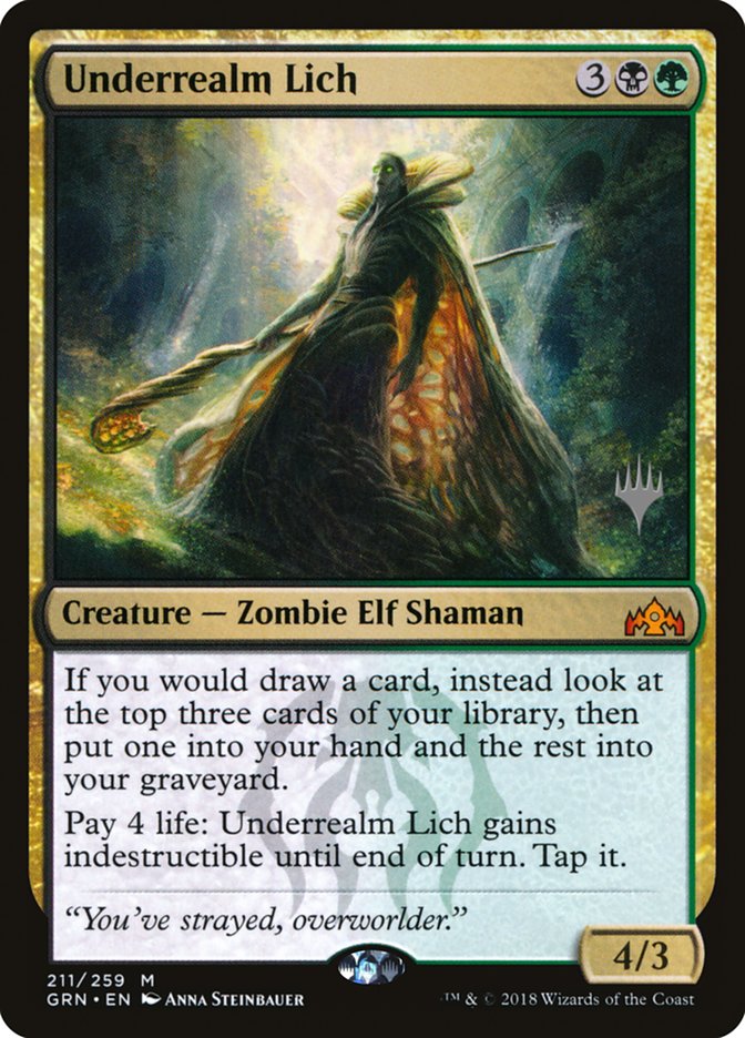 Underrealm Lich [Guilds of Ravnica Promos] | Play N Trade Winnipeg
