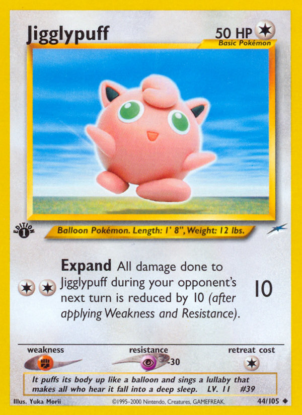 Jigglypuff (44/105) [Neo Destiny 1st Edition] | Play N Trade Winnipeg