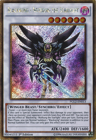 Blackwing - Nothung the Starlight [PGL2-EN013] Gold Secret Rare | Play N Trade Winnipeg