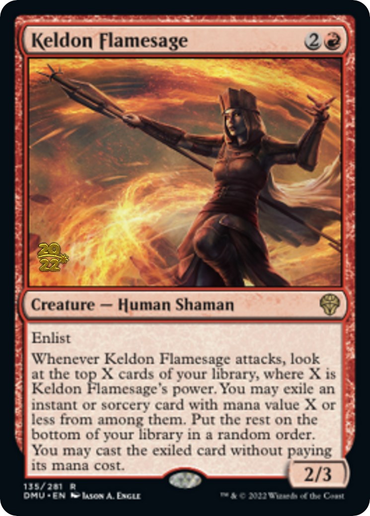 Keldon Flamesage [Dominaria United Prerelease Promos] | Play N Trade Winnipeg