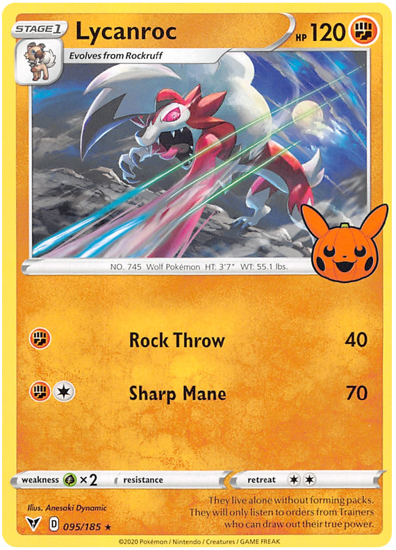 Lycanroc (095/185) [Trick or Trade 2023] | Play N Trade Winnipeg