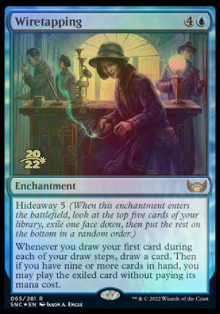 Wiretapping [Streets of New Capenna Prerelease Promos] | Play N Trade Winnipeg