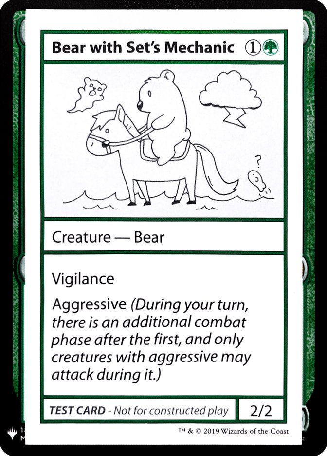 Bear with Set's Mechanic [Mystery Booster Playtest Cards] | Play N Trade Winnipeg