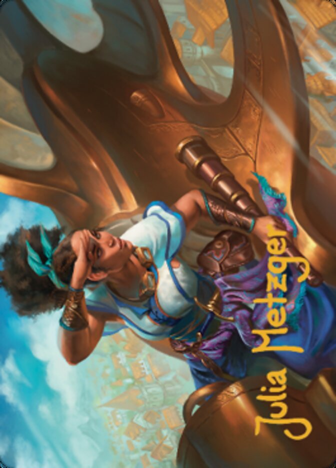 Talas Lookout Art Card (Gold-Stamped Signature) [Dominaria United Art Series] | Play N Trade Winnipeg