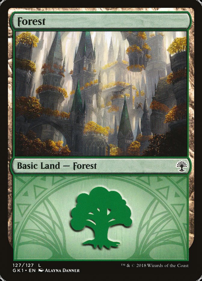 Forest (127) [Guilds of Ravnica Guild Kit] | Play N Trade Winnipeg