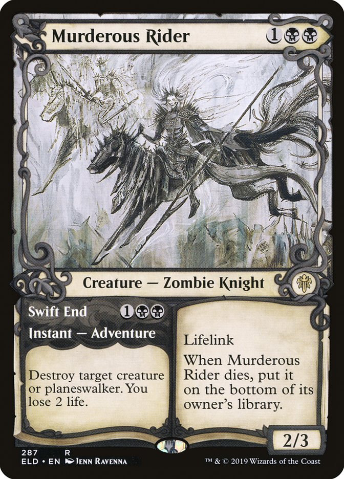 Murderous Rider // Swift End (Showcase) [Throne of Eldraine] | Play N Trade Winnipeg