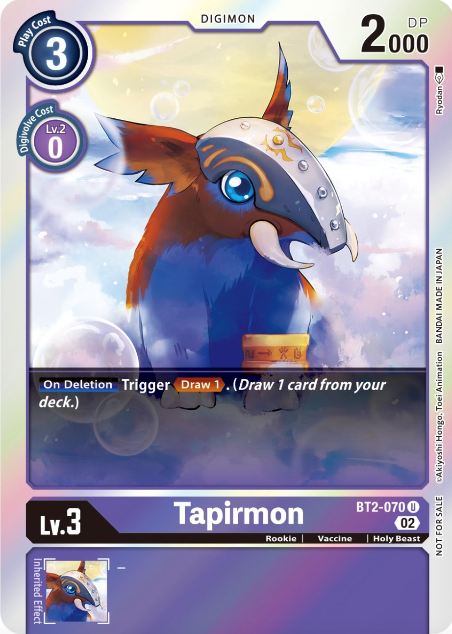 Tapirmon [BT2-070] (Official Tournament Pack Vol.8) [Release Special Booster Promos] | Play N Trade Winnipeg