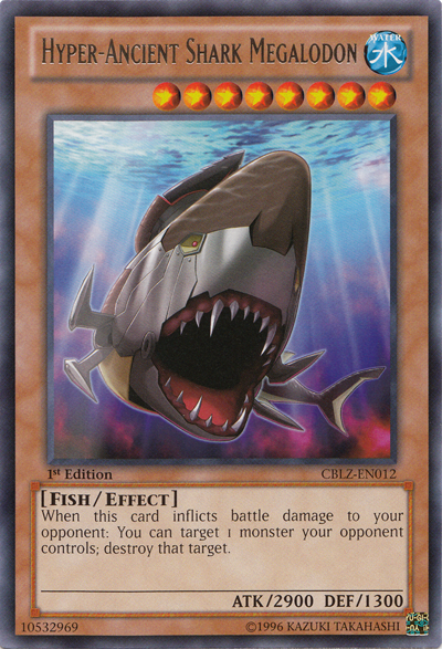 Hyper-Ancient Shark Megalodon [CBLZ-EN012] Rare | Play N Trade Winnipeg