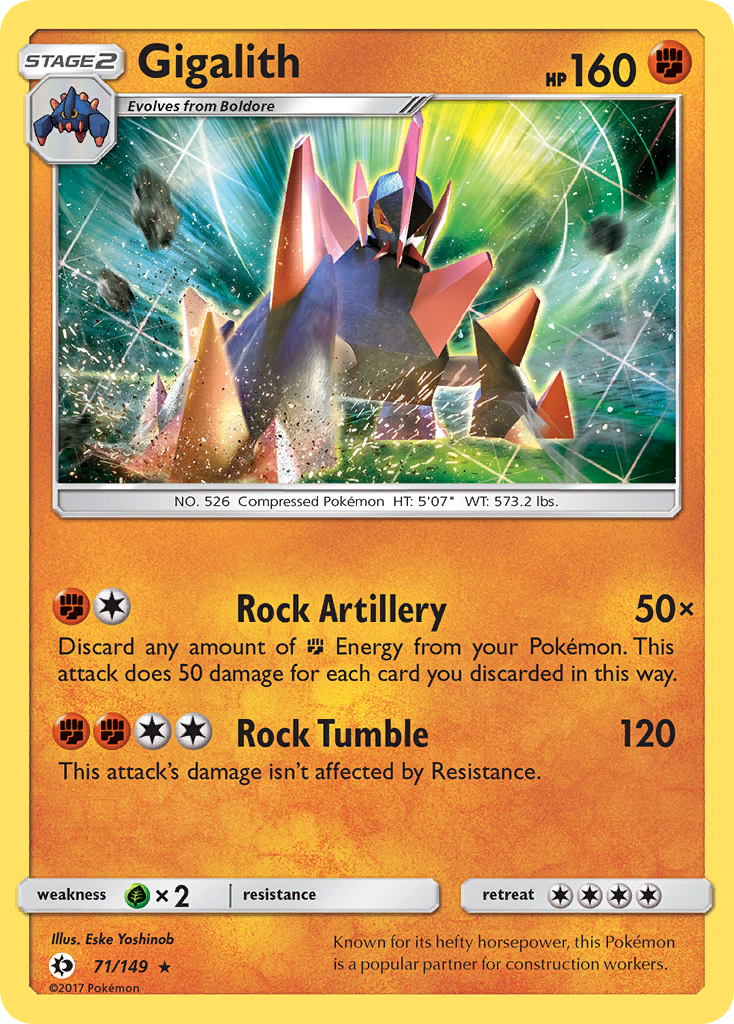 Gigalith (71/149) [Sun & Moon: Base Set] | Play N Trade Winnipeg