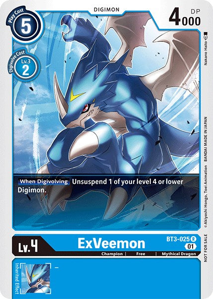 ExVeemon [BT3-025] (Winner Pack Double Diamond) [Release Special Booster Promos] | Play N Trade Winnipeg