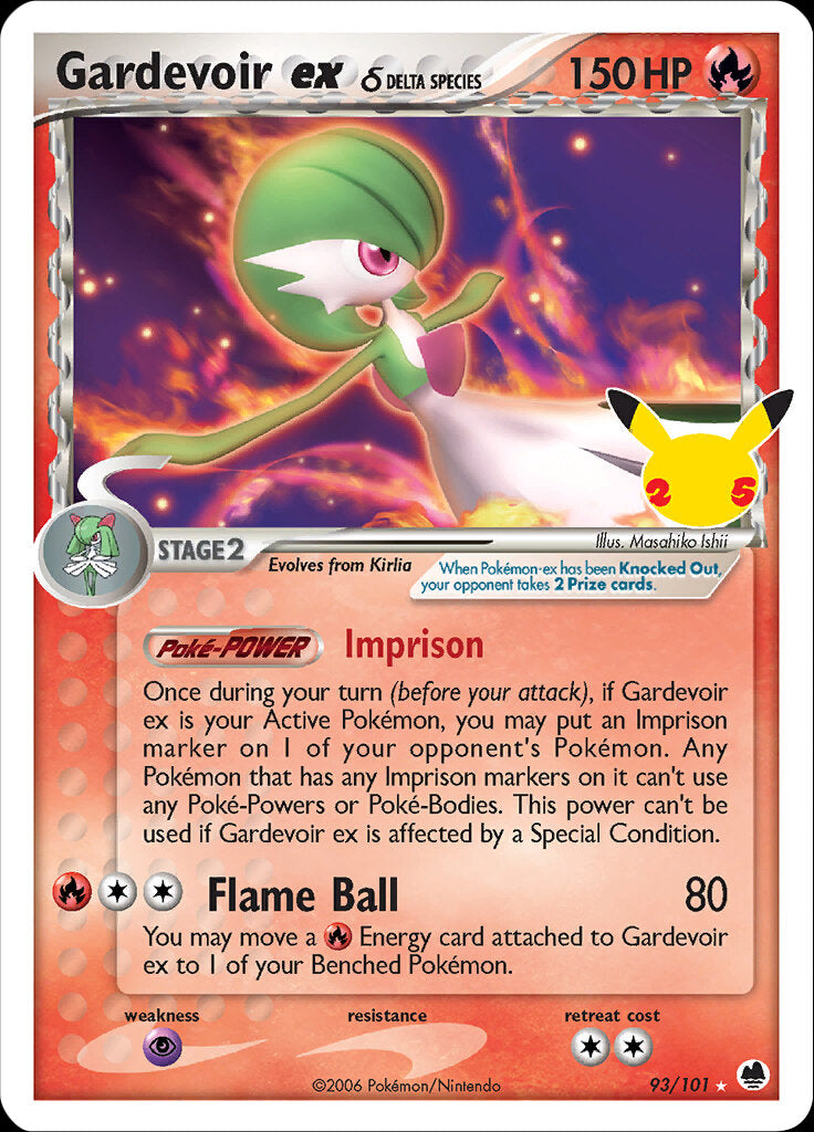 Gardevoir ex (93/101) (Delta Species) [Celebrations: 25th Anniversary - Classic Collection] | Play N Trade Winnipeg