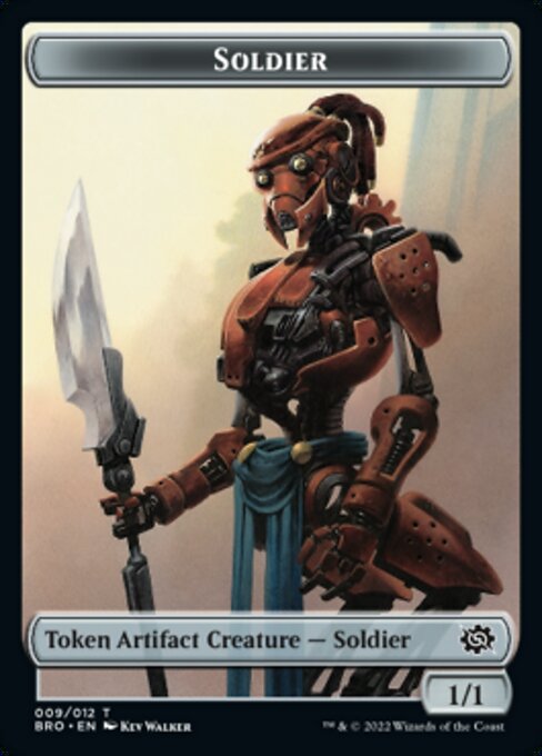 Powerstone // Soldier (009) Double-Sided Token [The Brothers' War Tokens] | Play N Trade Winnipeg