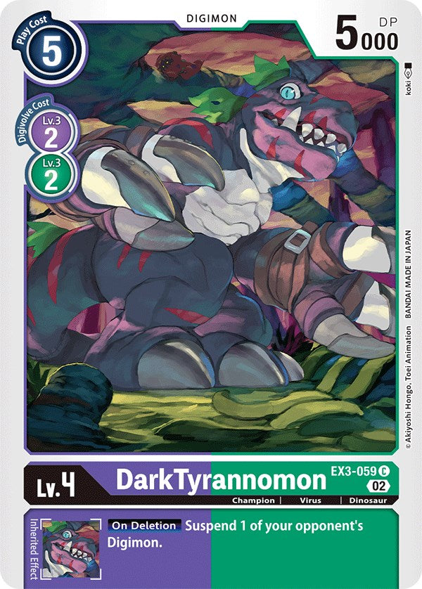 DarkTyrannomon [EX3-059] [Draconic Roar] | Play N Trade Winnipeg