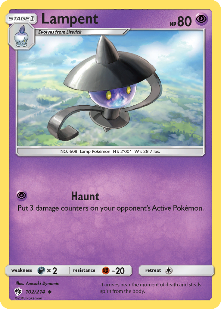 Lampent (102/214) [Sun & Moon: Lost Thunder] | Play N Trade Winnipeg