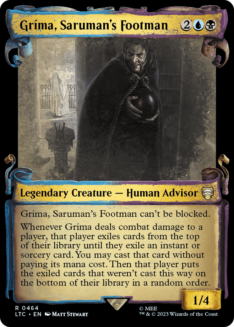 Grima, Saruman's Footman [The Lord of the Rings: Tales of Middle-Earth Commander Showcase Scrolls] | Play N Trade Winnipeg