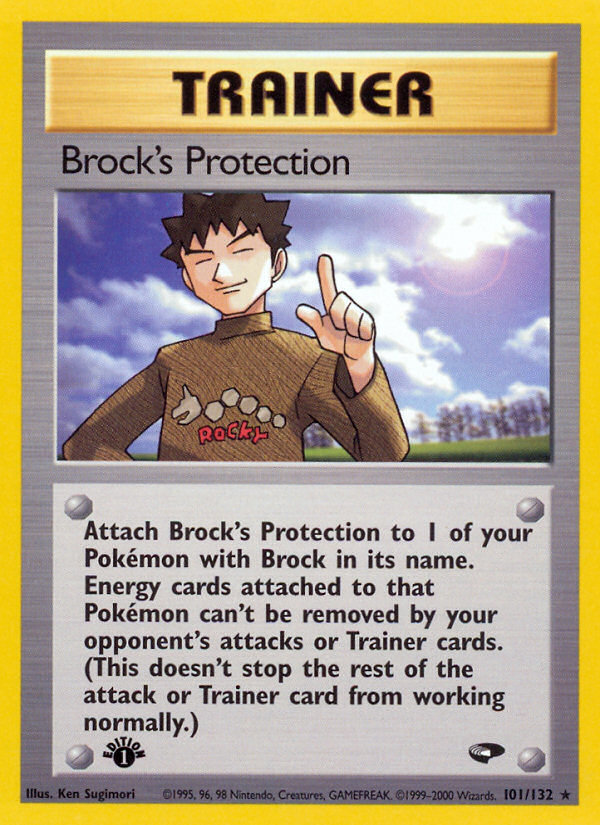 Brock's Protection (101/132) [Gym Challenge 1st Edition] | Play N Trade Winnipeg