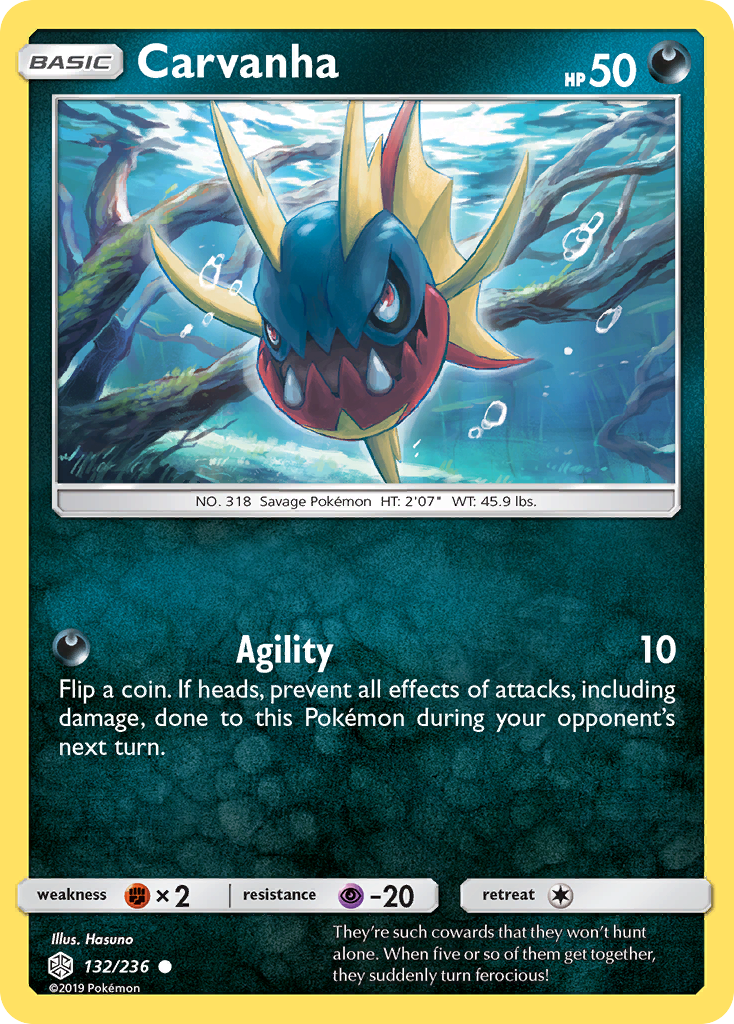 Carvanha (132/236) [Sun & Moon: Cosmic Eclipse] | Play N Trade Winnipeg