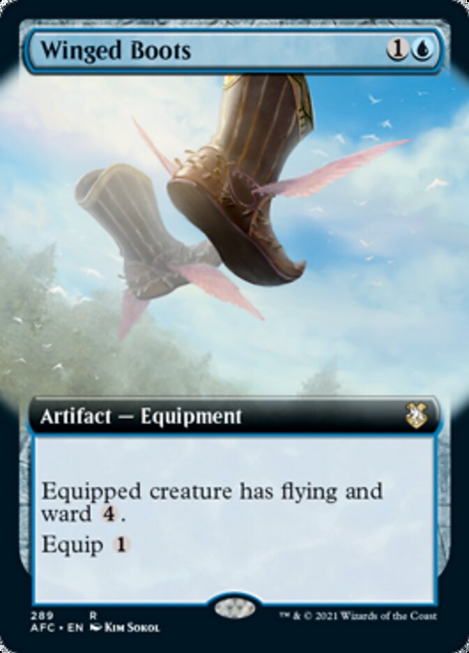 Winged Boots (Extended) [Dungeons & Dragons: Adventures in the Forgotten Realms Commander] | Play N Trade Winnipeg