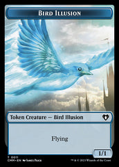 Treasure // Bird Illusion Double-Sided Token [Commander Masters Tokens] | Play N Trade Winnipeg