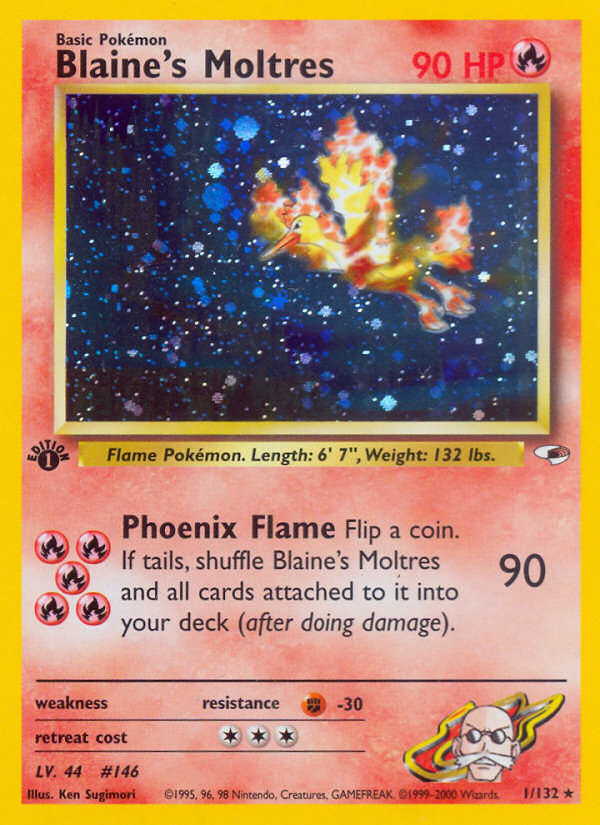 Blaine's Moltres (1/132) [Gym Heroes 1st Edition] | Play N Trade Winnipeg