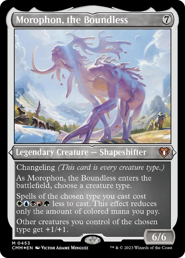 Morophon, the Boundless (Foil Etched) [Commander Masters] | Play N Trade Winnipeg