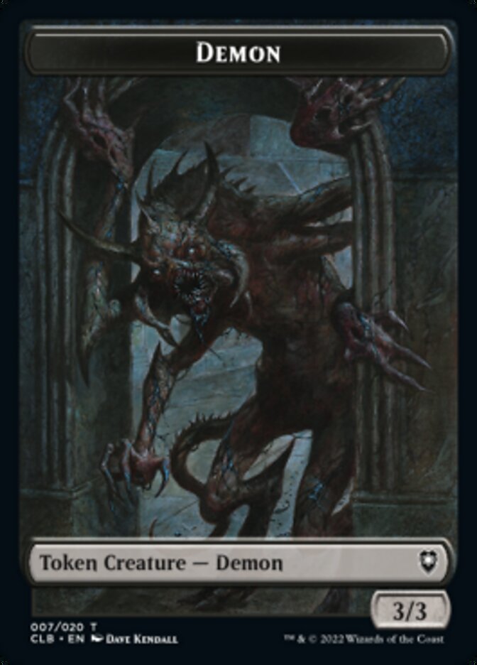 Treasure // Demon Double-sided Token [Commander Legends: Battle for Baldur's Gate Tokens] | Play N Trade Winnipeg