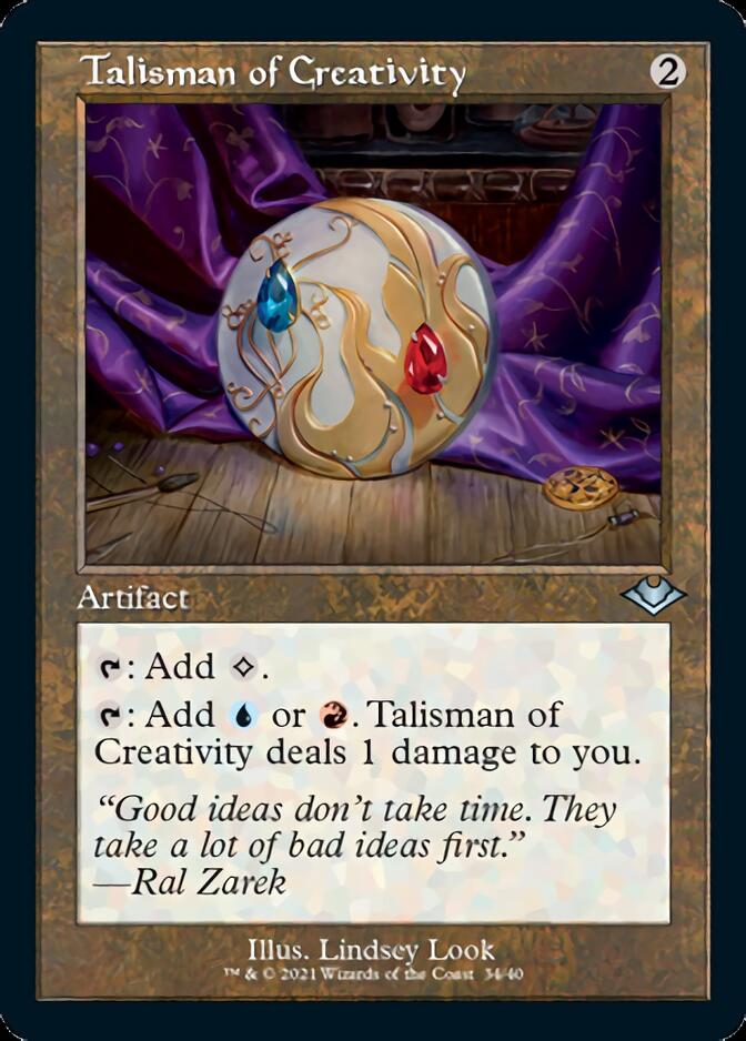 Talisman of Creativity (Retro Foil Etched) [Modern Horizons 2] | Play N Trade Winnipeg