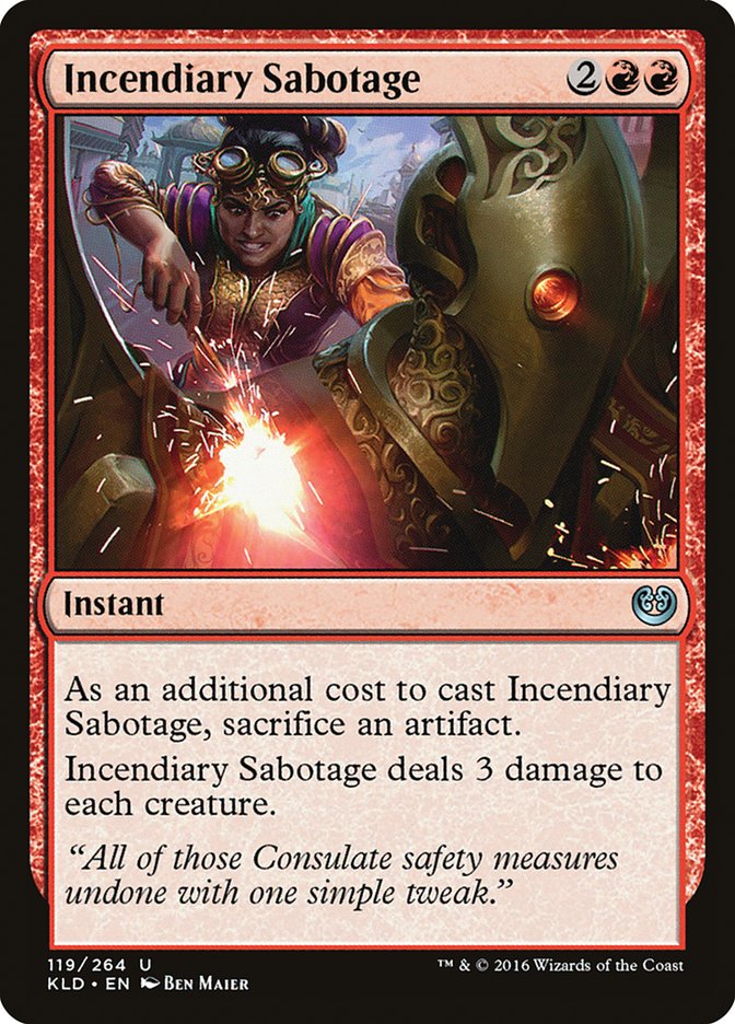 Incendiary Sabotage [Kaladesh] | Play N Trade Winnipeg