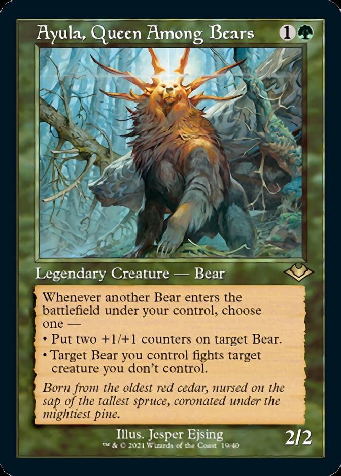 Ayula, Queen Among Bears (Retro Foil Etched) [Modern Horizons 2] | Play N Trade Winnipeg